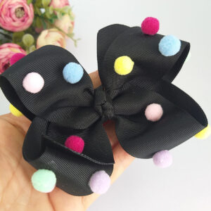 laço para cabelo pompom