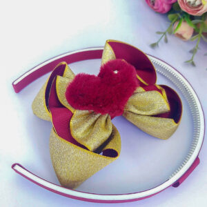 Tiara para Bebê Coração