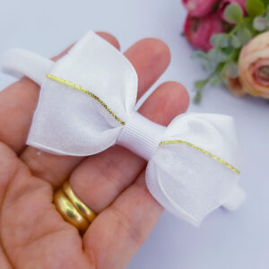 faixa de cabelo para batizado