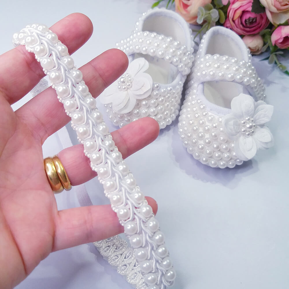 sapatinho para batizado menina